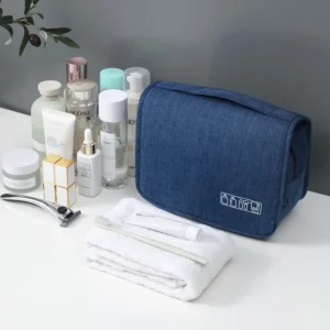 Oxford Fabric Men Business Portable Storage Bag Toiletries Organizer Women Cosmetic Bag Waterproof Hanging Travel Wash Pouch - Image 4