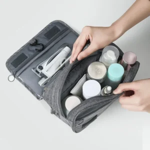 Oxford Fabric Men Business Portable Storage Bag Toiletries Organizer Women Cosmetic Bag Waterproof Hanging Travel Wash Pouch - Image 5