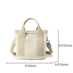 XOUHAM Women Small Bag With Fashion Lady Single Shoulder Portable Thickened Ladies Canvas Mobile Phone Bucket Tote Storage Bags - Image 6