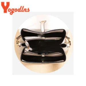 Yogodlns Fashion Bucket Bag Women PU Leather Shoulder Bag New Brands Crossbody Bag Designer Flap Satchel Bag Designer Bags - Image 4