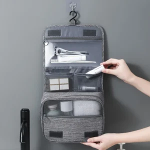 Oxford Fabric Men Business Portable Storage Bag Toiletries Organizer Women Cosmetic Bag Waterproof Hanging Travel Wash Pouch - Image 1