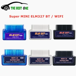 سوبر ميني ELM327 V2.1 ماسح ضوئي Obd2 متوافق مع بلوتوث واي فاي ELM 327 V1.5 على أندرويد IOS أداة تشخيص السيارة قارئ رمز obd ii - Image 1