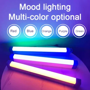مصابيح ليلية LED ملونة RGB جو ملء ضوء قابلة للشحن غرفة نوم التصوير الإضاءة غرفة ديكور لوز دي Preenchimento جديد - Image 1