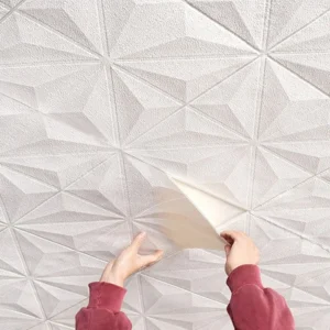 35*35 سنتيمتر سقف غرفة نوم ثلاثية الأبعاد ملصقات جدار خلفية غرفة ديكور المضادة للتصادم خلفية مقاوم للماء قشر وعصا الديكور ﻿ - Image 1