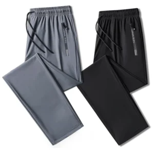حجم كبير 8xl 7xl 6xl الرجال السراويل الرياضية التجفيف السريع الرجال السراويل ركض رياضية الصلبة Sweatpants الذكور مرونة - Image 1