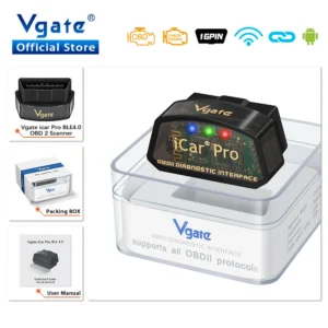 Vgate iCar Pro elm327 V2.3 Obd 2 Obd2 أدوات تشخيص السيارات واي فاي بلوتوث 4.0 لنظام أندرويد/IOS BT3.0 الماسح الضوئي للسيارة أندرويد ODB2 - Image 1